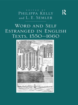 cover image of Word and Self Estranged in English Texts, 1550�1660
